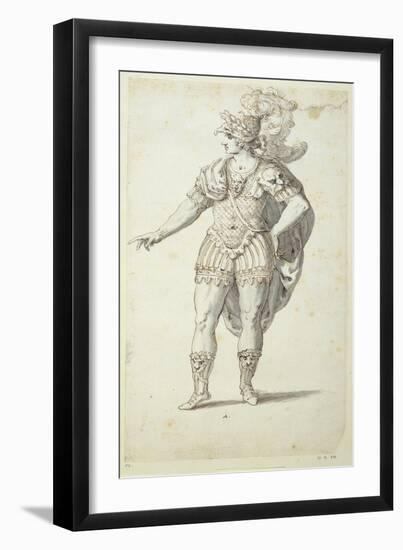 Final Design for Oberon's Dress, C.1611-Inigo Jones-Framed Giclee Print