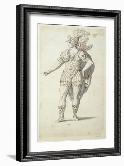 Final Design for Oberon's Dress, C.1611-Inigo Jones-Framed Giclee Print