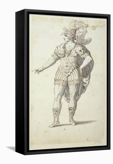 Final Design for Oberon's Dress, C.1611-Inigo Jones-Framed Premier Image Canvas