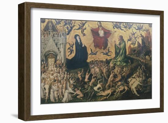 Final Judgment, 1435, by Stefan Lochner-null-Framed Giclee Print