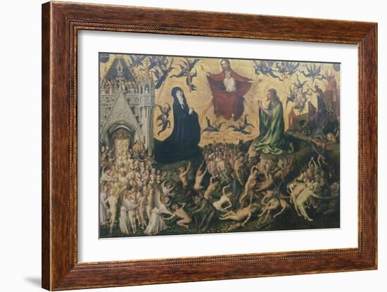 Final Judgment, 1435, by Stefan Lochner-null-Framed Giclee Print