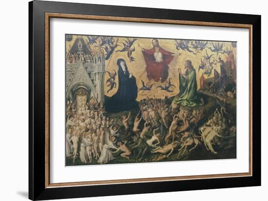 Final Judgment, 1435, by Stefan Lochner-null-Framed Giclee Print