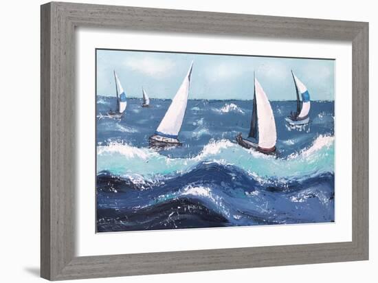 Final Sailing  III-Jade Reynolds-Framed Art Print