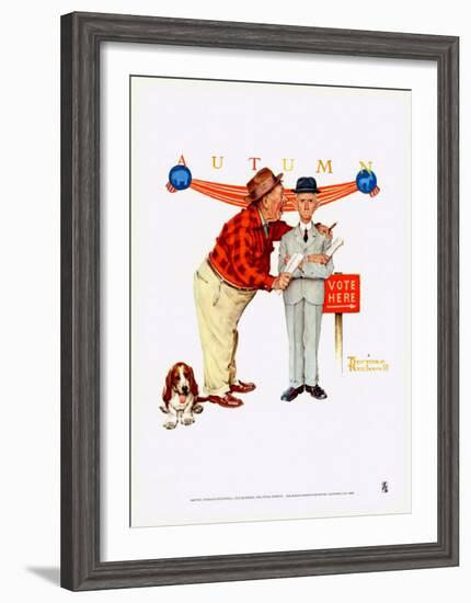 Final Speech-Norman Rockwell-Framed Art Print