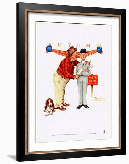 Final Speech-Norman Rockwell-Framed Art Print