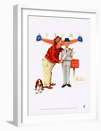 Final Speech-Norman Rockwell-Framed Art Print