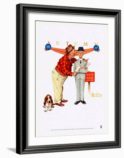 Final Speech-Norman Rockwell-Framed Art Print