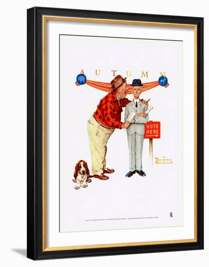 Final Speech-Norman Rockwell-Framed Art Print