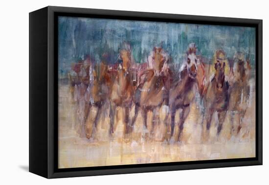 Final Sprint-Valtcho Tonov-Framed Stretched Canvas