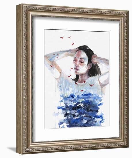 Finally She Lost Everything-Agnes Cecile-Framed Premium Giclee Print