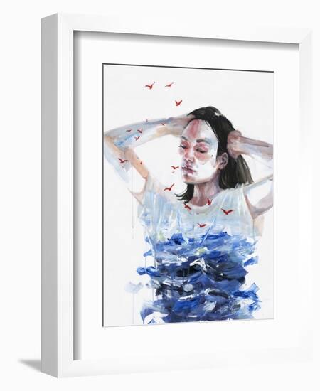 Finally She Lost Everything-Agnes Cecile-Framed Premium Giclee Print