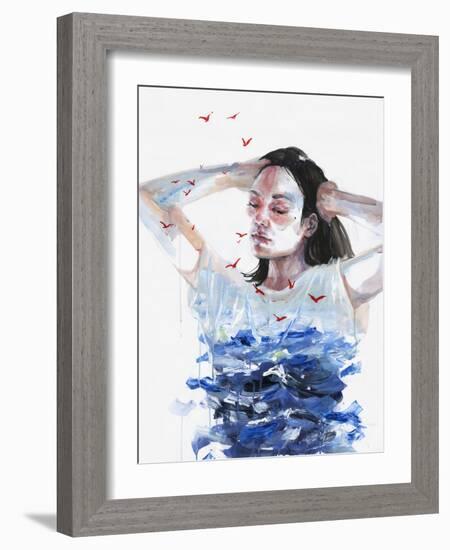 Finally She Lost Everything-Agnes Cecile-Framed Art Print