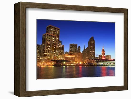 Financial District and Ferry Building-Richard Cummins-Framed Photographic Print