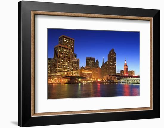 Financial District and Ferry Building-Richard Cummins-Framed Photographic Print