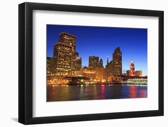 Financial District and Ferry Building-Richard Cummins-Framed Photographic Print