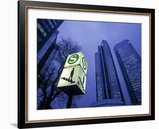 Financial District, Frankfurt, Germany-Jon Arnold-Framed Photographic Print