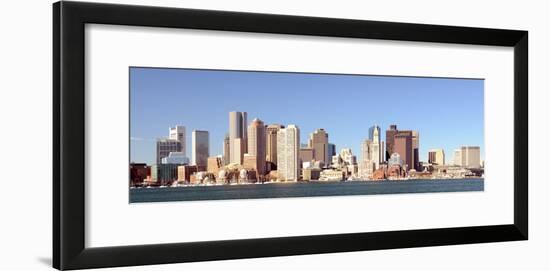 Financial District of Boston, Massachusetts Viewed from Boston Harbor.-SeanPavonePhoto-Framed Photographic Print