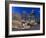 Financial District Office Buildings Illuminated at Dusk, Canary Wharf, Docklands, London, England-Gavin Hellier-Framed Photographic Print