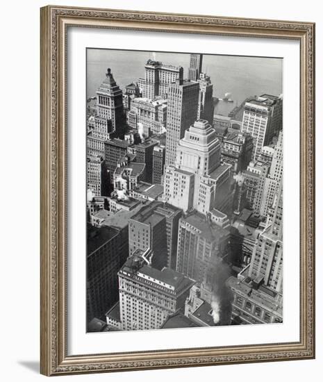 Financial District Rooftops, Manhattan-Berenice Abbott-Framed Giclee Print