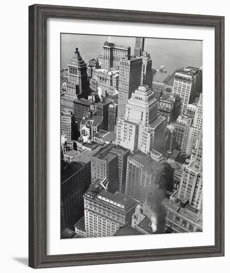 Financial District Rooftops, Manhattan-Berenice Abbott-Framed Giclee Print