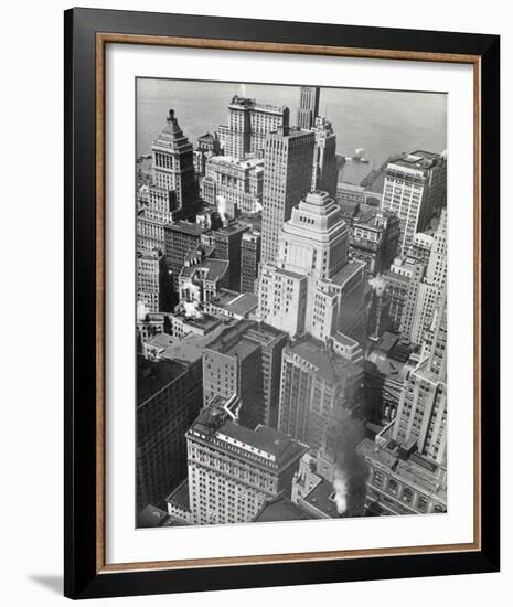 Financial District Rooftops, Manhattan-Berenice Abbott-Framed Giclee Print