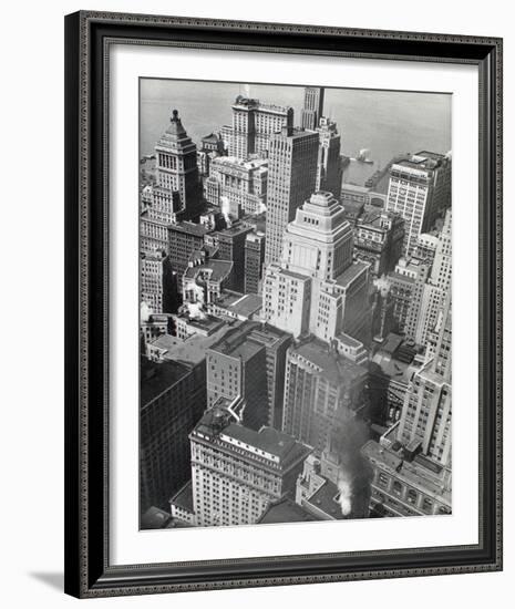 Financial District Rooftops, Manhattan-Berenice Abbott-Framed Giclee Print