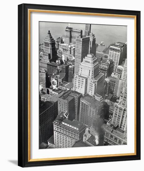 Financial District Rooftops, Manhattan-Berenice Abbott-Framed Giclee Print