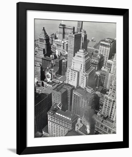 Financial District Rooftops, Manhattan-Berenice Abbott-Framed Giclee Print