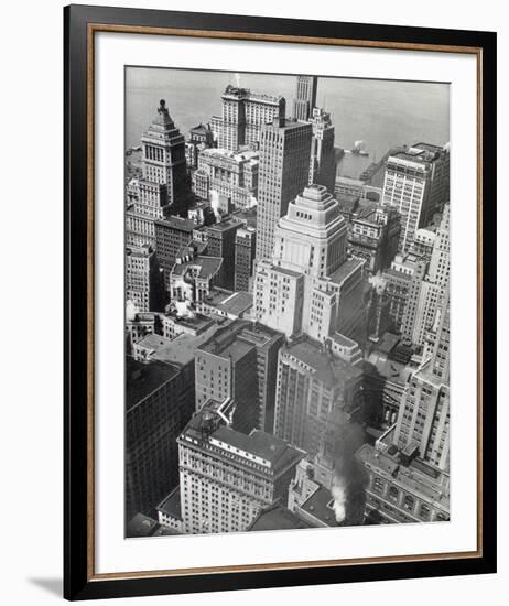 Financial District Rooftops, Manhattan-Berenice Abbott-Framed Giclee Print