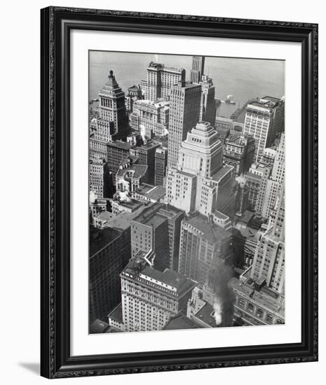 Financial District Rooftops, Manhattan-Berenice Abbott-Framed Giclee Print