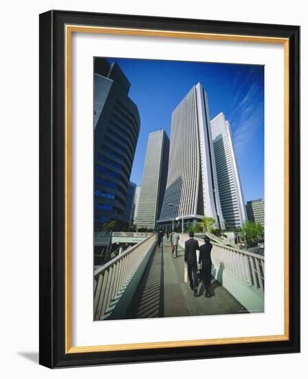 Financial District, Tokyo, Japan-Steve Bavister-Framed Photographic Print