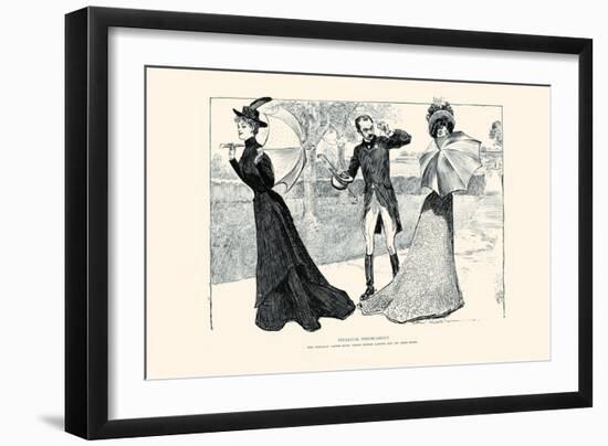 Financial Predicament-Charles Dana Gibson-Framed Art Print