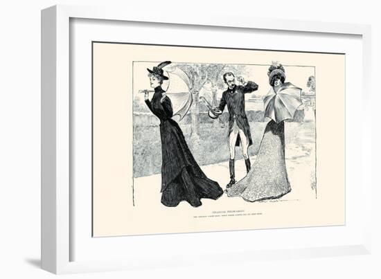 Financial Predicament-Charles Dana Gibson-Framed Art Print