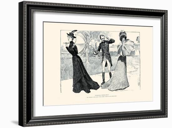 Financial Predicament-Charles Dana Gibson-Framed Art Print