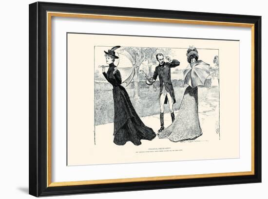 Financial Predicament-Charles Dana Gibson-Framed Art Print