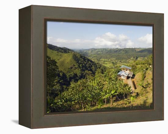 Finca Don Eduardo, Coffee Farm, Salento, Colombia, South America-Christian Kober-Framed Premier Image Canvas