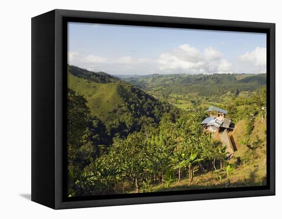 Finca Don Eduardo, Coffee Farm, Salento, Colombia, South America-Christian Kober-Framed Premier Image Canvas