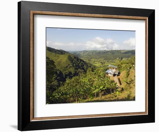 Finca Don Eduardo, Coffee Farm, Salento, Colombia, South America-Christian Kober-Framed Premium Photographic Print