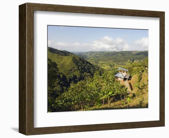 Finca Don Eduardo, Coffee Farm, Salento, Colombia, South America-Christian Kober-Framed Photographic Print