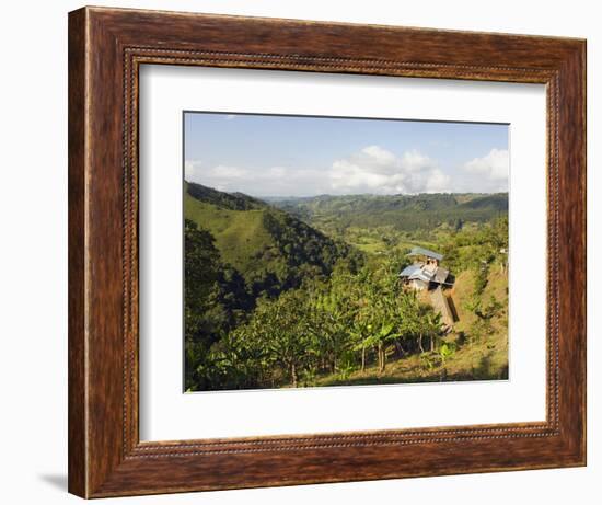 Finca Don Eduardo, Coffee Farm, Salento, Colombia, South America-Christian Kober-Framed Photographic Print