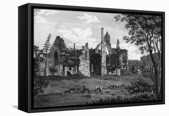 Finchale Priory-Thomas Allom-Framed Stretched Canvas