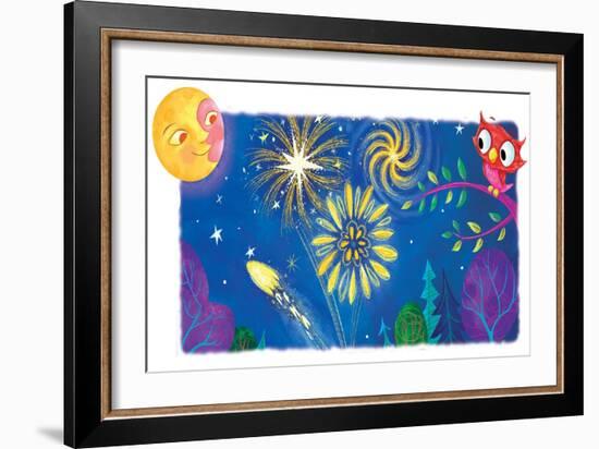 Find Night Lights - Turtle-Elisa Chavarri-Framed Giclee Print