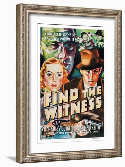 Find the Witness, Rosalind Keith, Charles Quigley, 1937-null-Framed Art Print