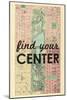 Find Your Center - 1867, New York City, Central Park Composite, New York, United States Map-null-Mounted Giclee Print