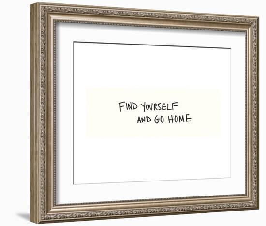 Find Yourself-Urban Cricket-Framed Art Print