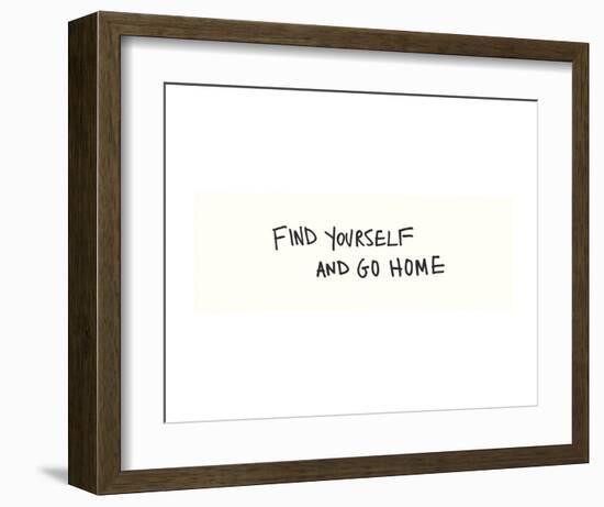 Find Yourself-Urban Cricket-Framed Art Print