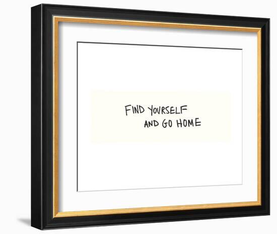 Find Yourself-Urban Cricket-Framed Art Print