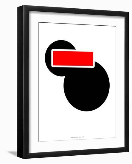 Fine Art - Art Print Series- Black and Red 80'-Philippe Hugonnard-Framed Art Print