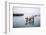 Fine Art Landscape Image of Derelict Pier in Milky Long Exposure Seascape-Veneratio-Framed Photographic Print