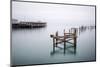 Fine Art Landscape Image of Derelict Pier in Milky Long Exposure Seascape-Veneratio-Mounted Photographic Print